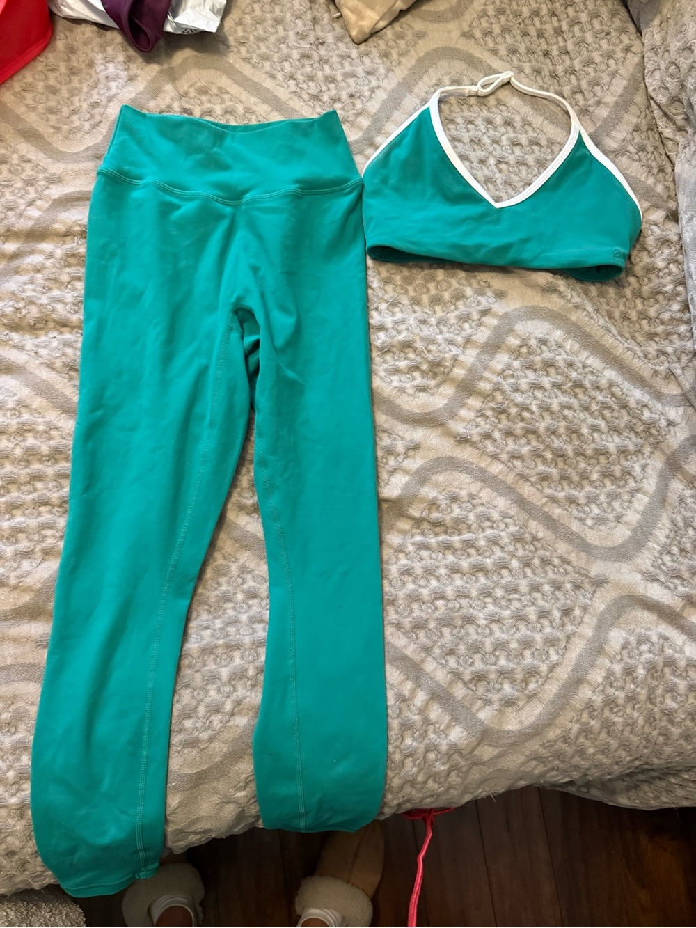 P’tula Leggings (M) and Halter Sports Bra (S) Set